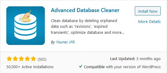 advance database cleaner